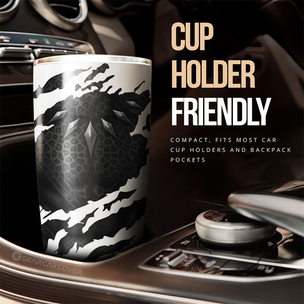 Black Panther Tumbler Cup Custom Car Accessories - Gearcarcover - 3