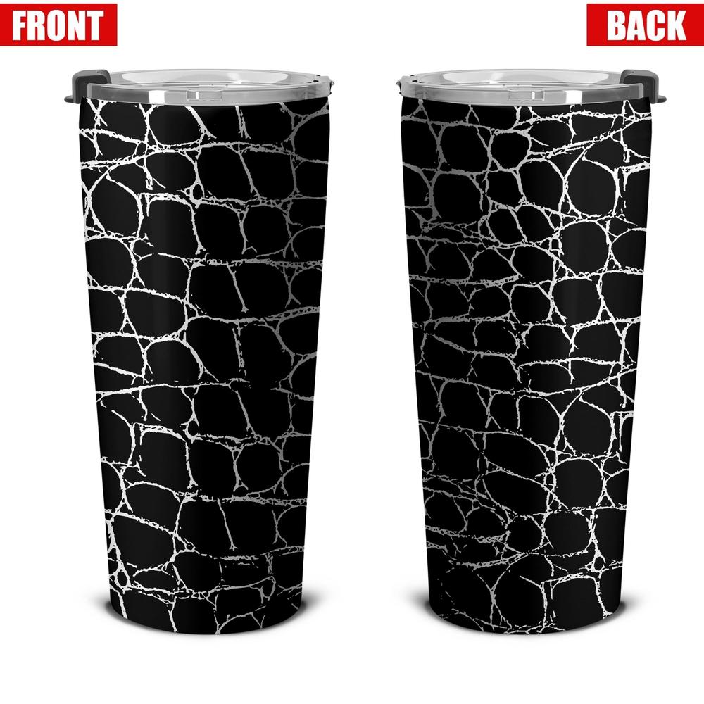 Black Skin Pattern Crocodile Tumbler Stainless Steel - Gearcarcover - 4