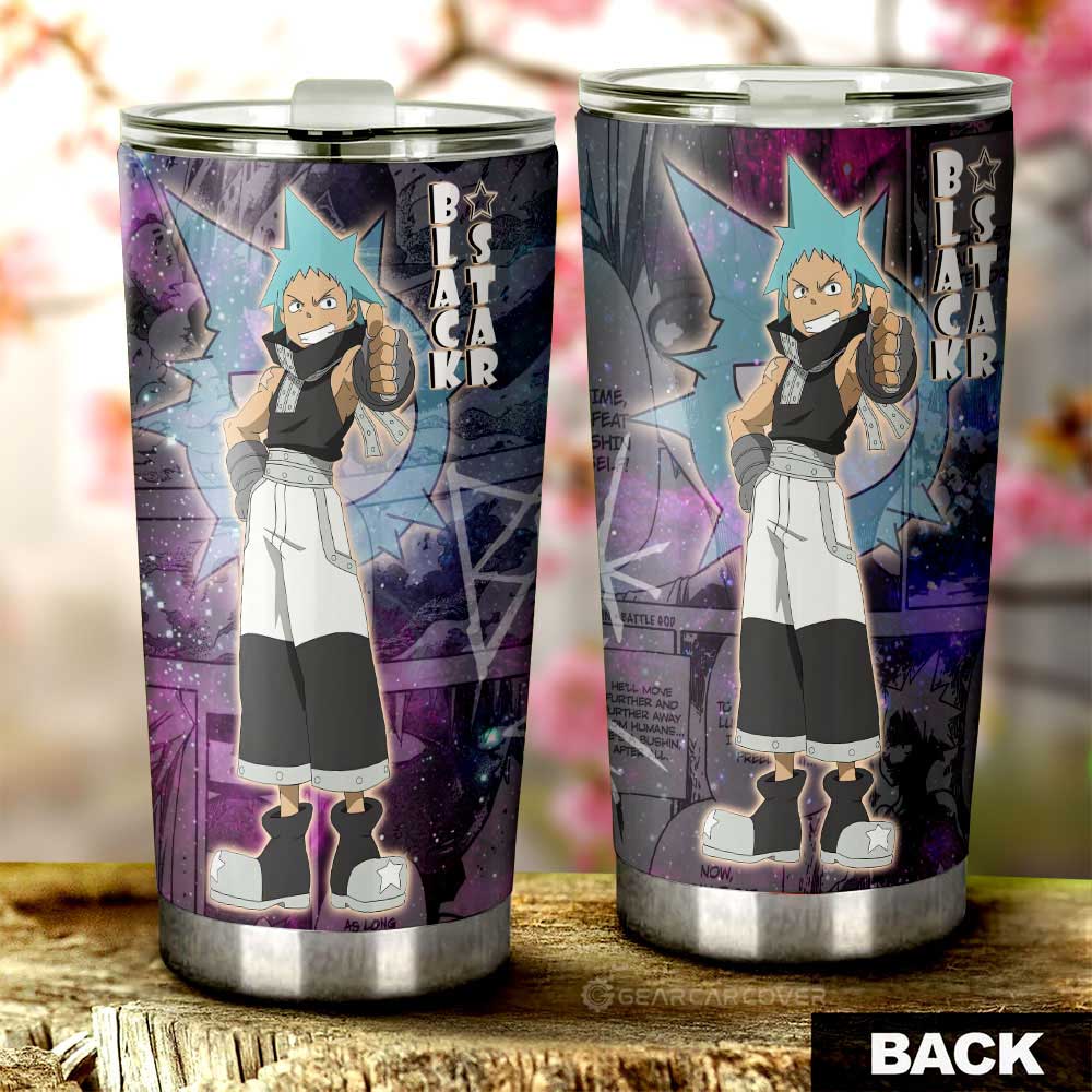 Black Star Tumbler Cup Custom Soul Eater Anime Manga Galaxy Style - Gearcarcover - 3