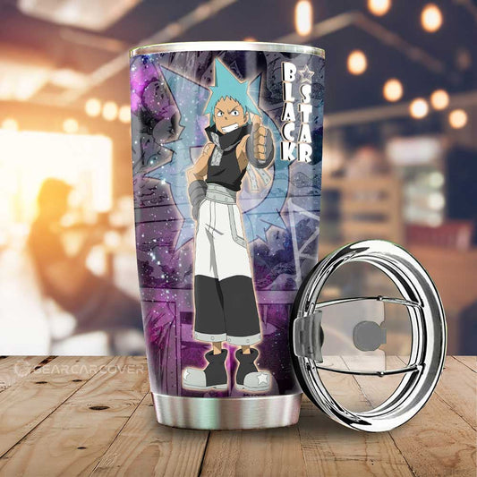 Black Star Tumbler Cup Custom Soul Eater Anime Manga Galaxy Style - Gearcarcover - 1