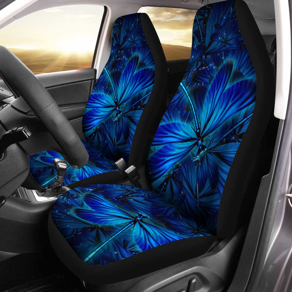 Sell Blue leaf Custom Car Seat Covers, Custom Made Cover New Car Gifts for idea Cute Car Accessories