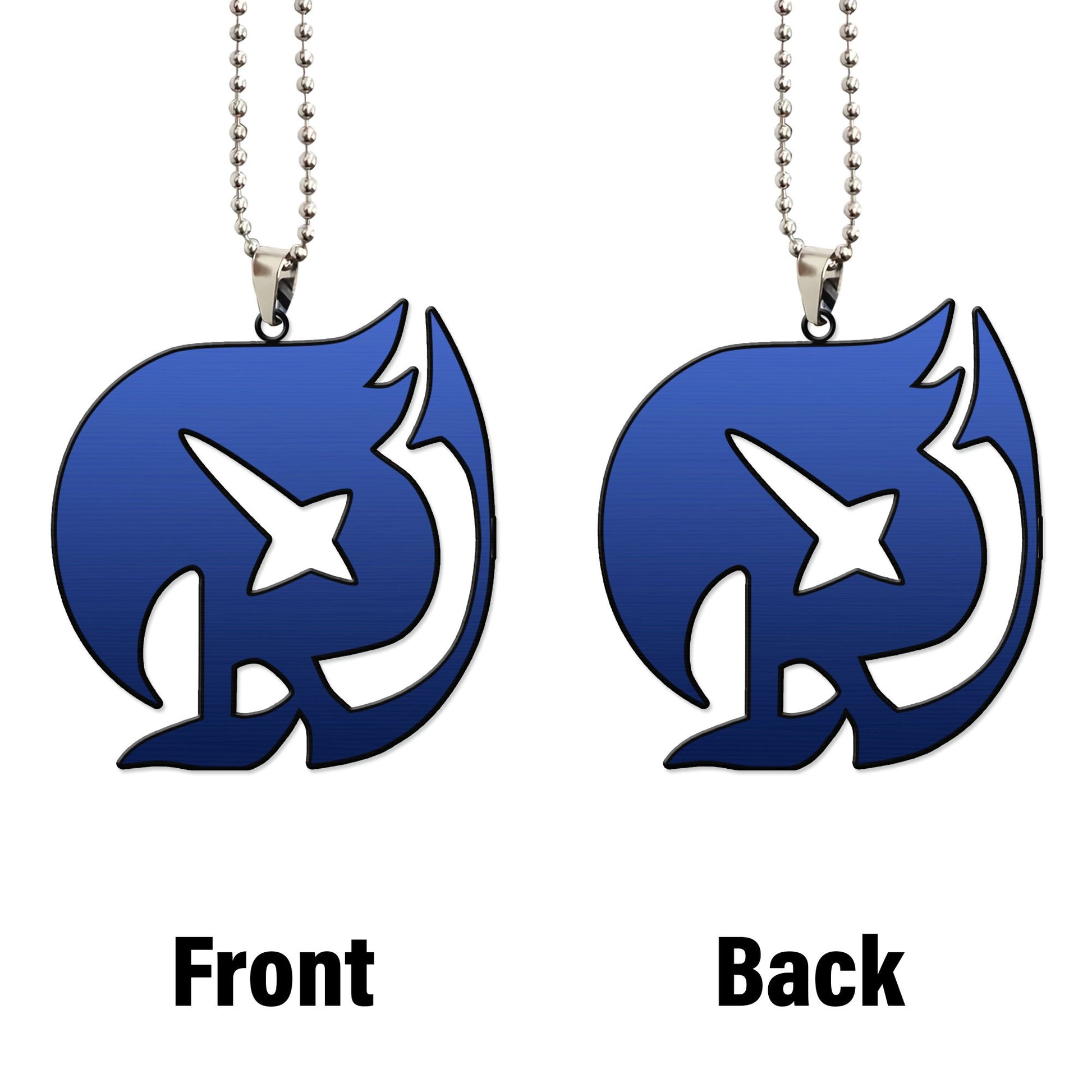 Blue Raven Tail Symbol Ornament Custom Fairy Tail Anime Car Interior Accessories - Gearcarcover - 4