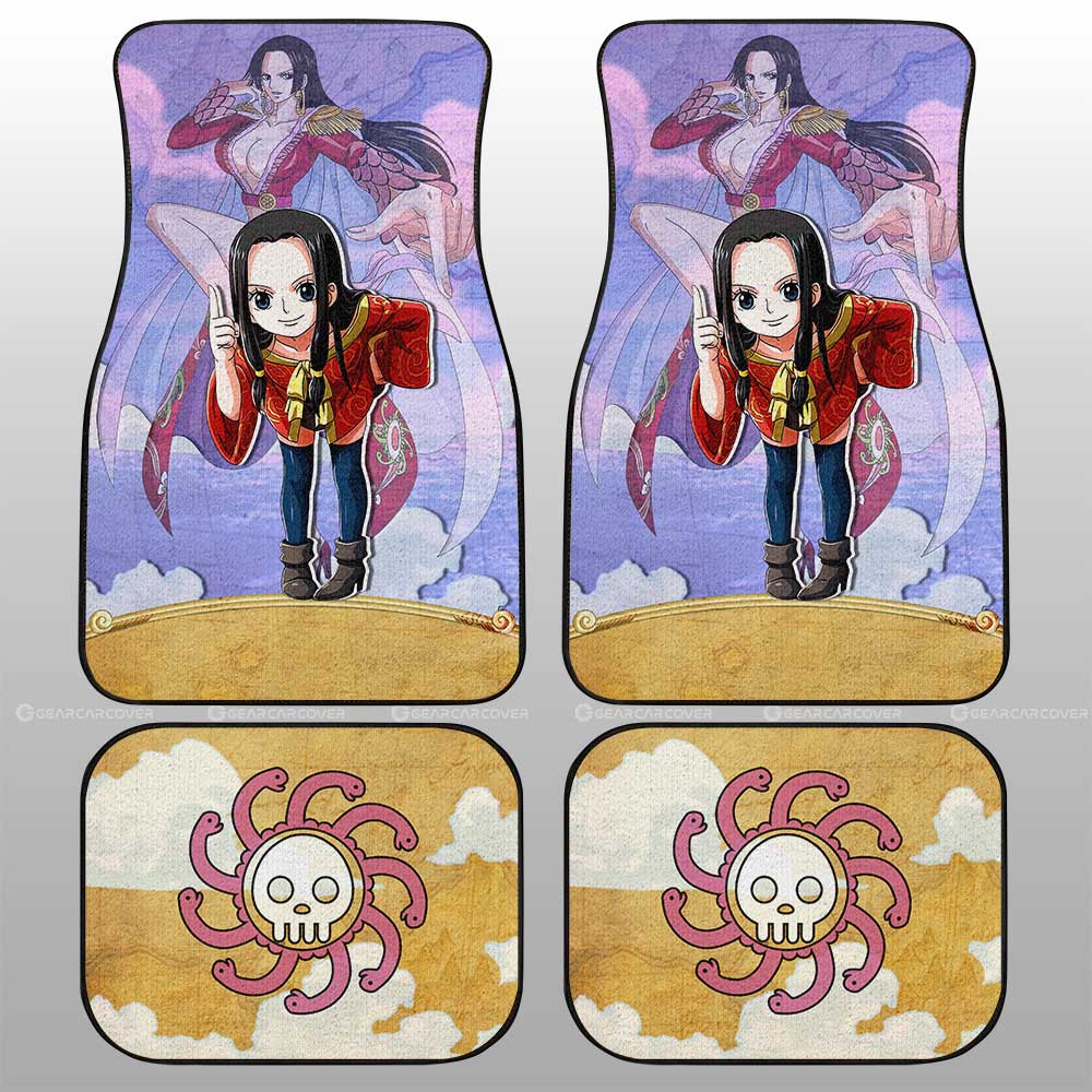 Boa Hancock Car Floor Mats Custom One Piece Map Car Accessories For Anime Fans - Gearcarcover - 2