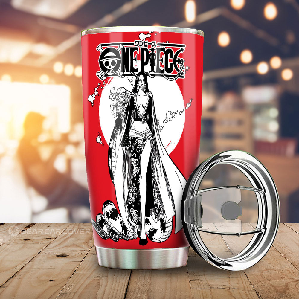 Boa Hancock Tumbler Cup Custom Manga Style One Piece Anime Car Accesso