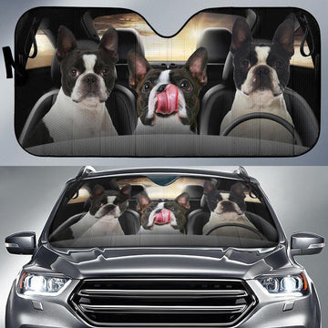 Boston Terrier Car Sunshade Custom Car Accessories - Gearcarcover - 1