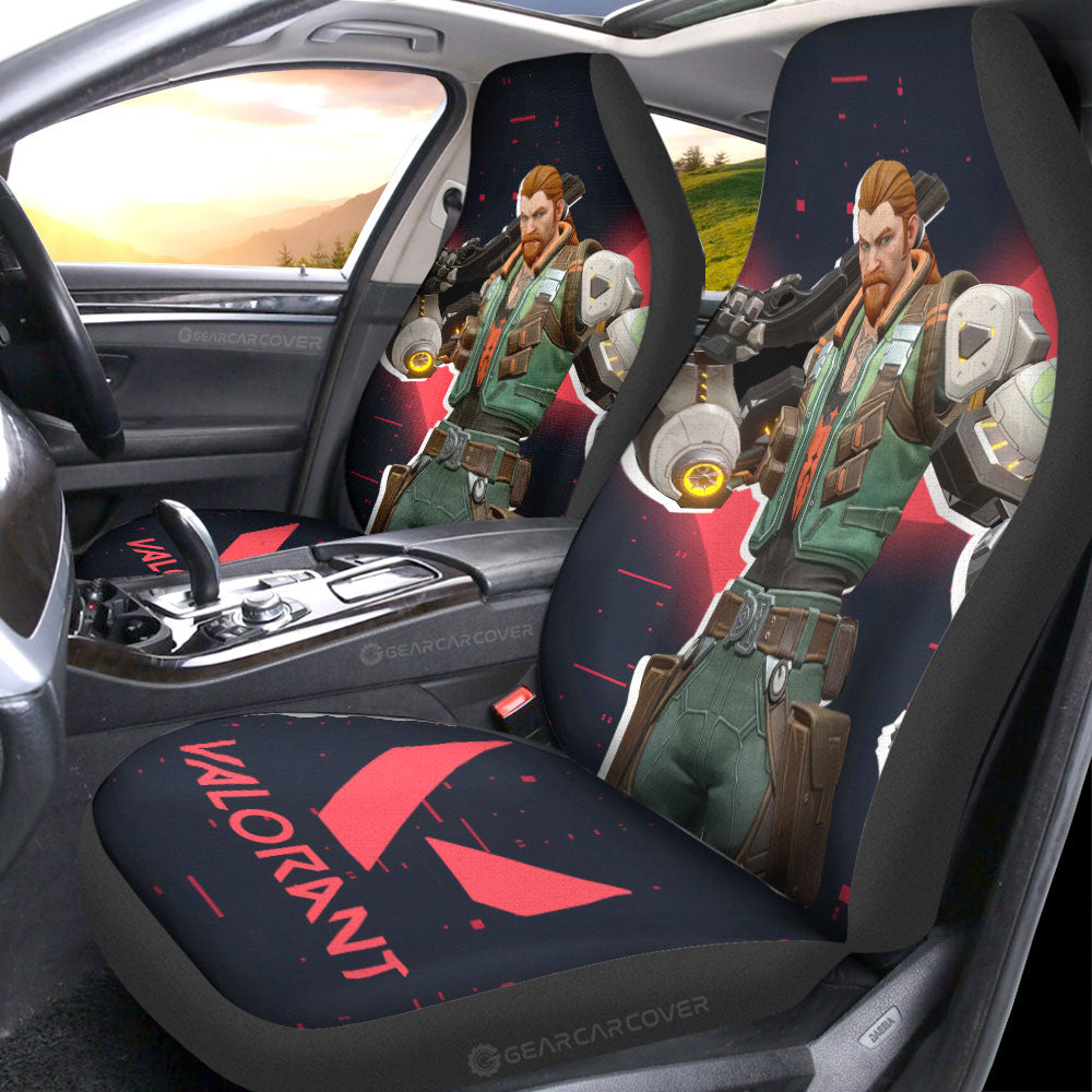 Breach Car Seat Covers Custom Valorant Agent - Gearcarcover - 3