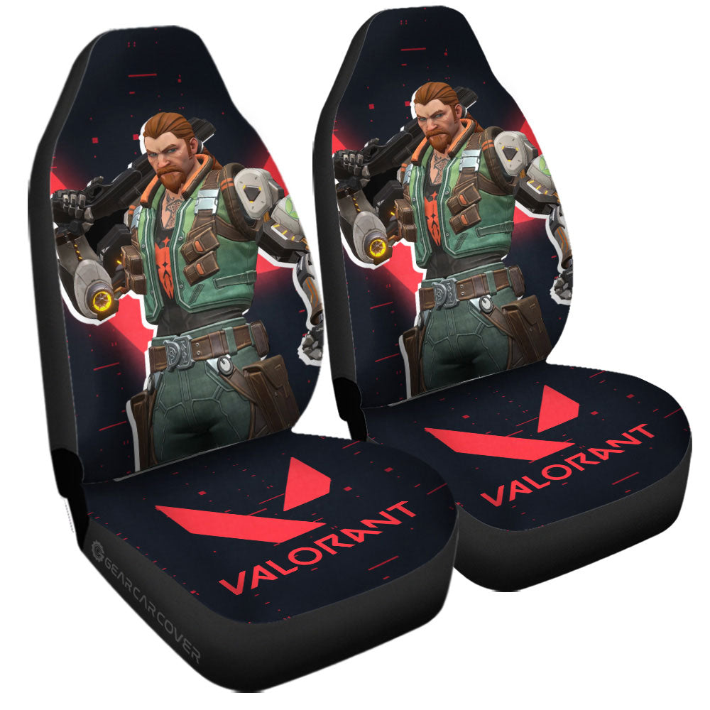 Breach Car Seat Covers Custom Valorant Agent - Gearcarcover - 1