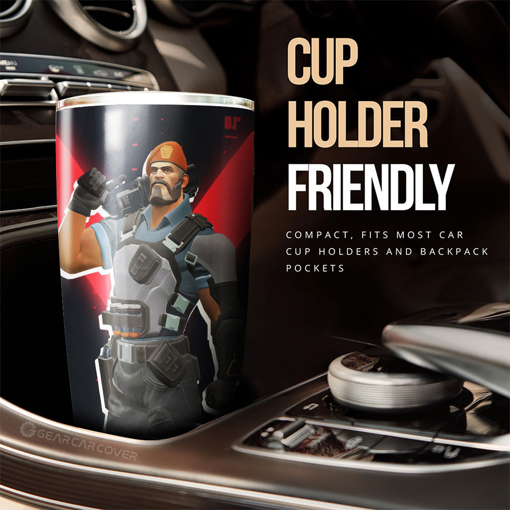 Brimstone Tumbler Cup Custom Valorant Agent - Gearcarcover - 2