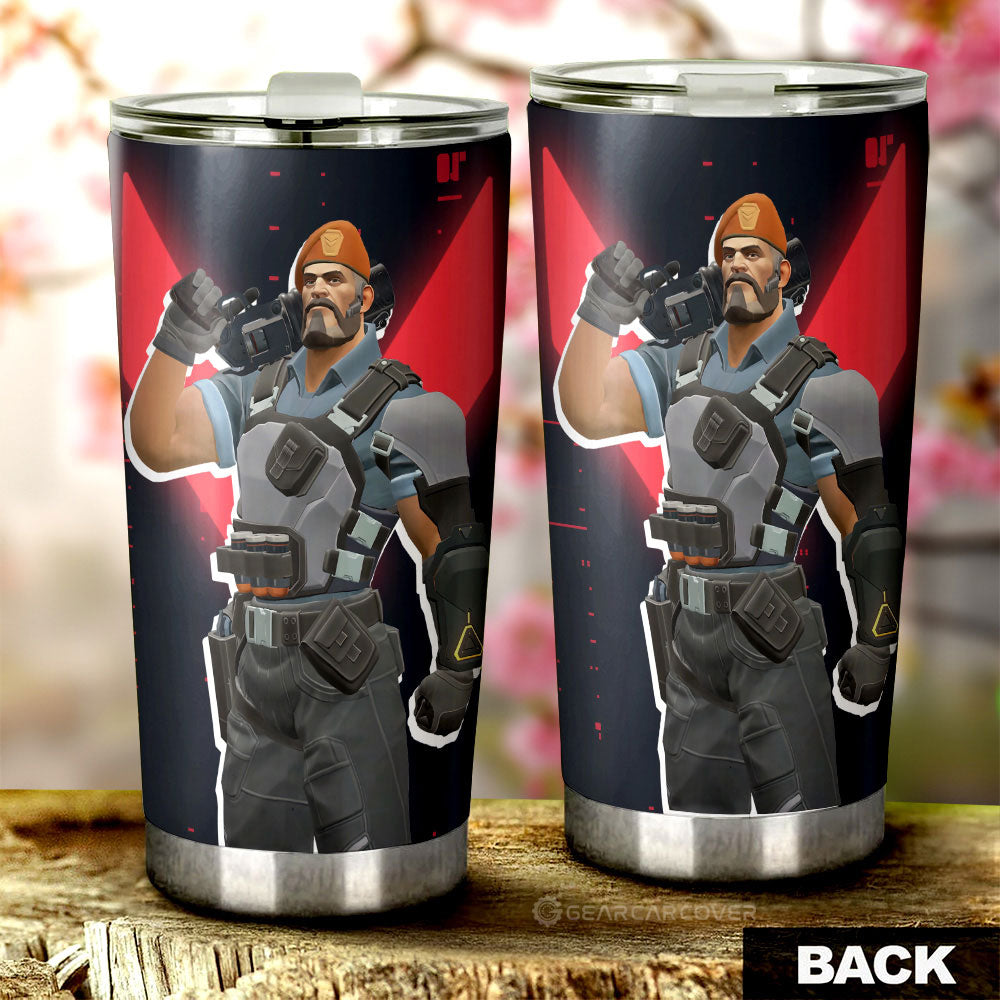 Brimstone Tumbler Cup Custom Valorant Agent - Gearcarcover - 3