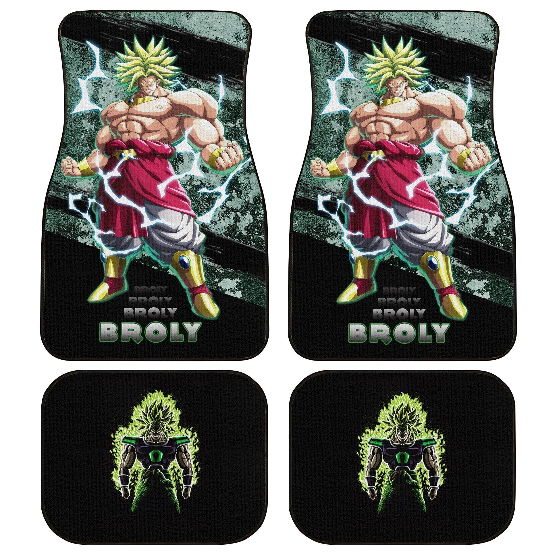 Broly Car Floor Mats Custom Anime Dragon Ball Car Accessories - Gearcarcover - 1