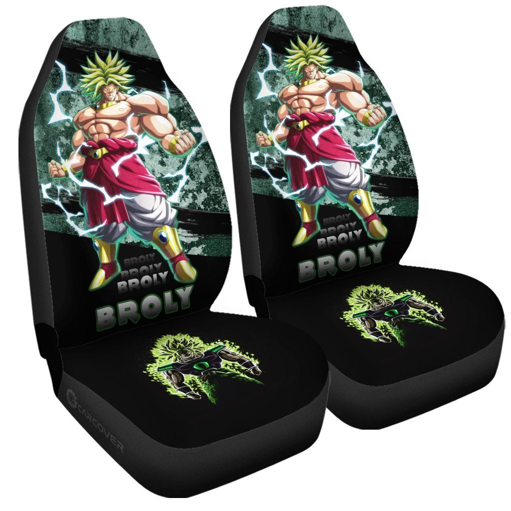 Broly Car Seat Covers Custom Anime Dragon Ball Car Interior Accessories - Gearcarcover - 3