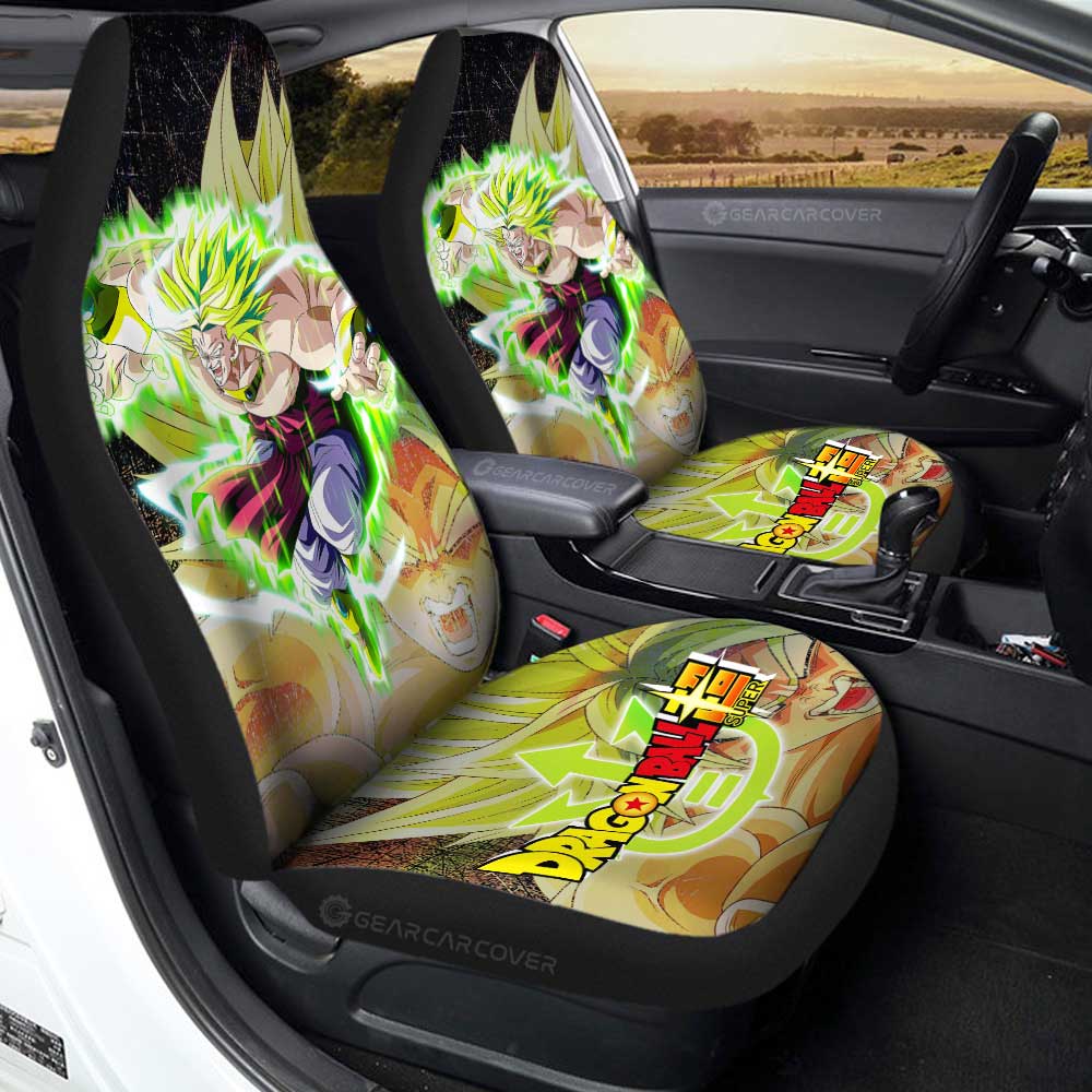 Broly Car Seat Covers Custom Dragon Ball Anime Car Accessories - Gearcarcover - 3