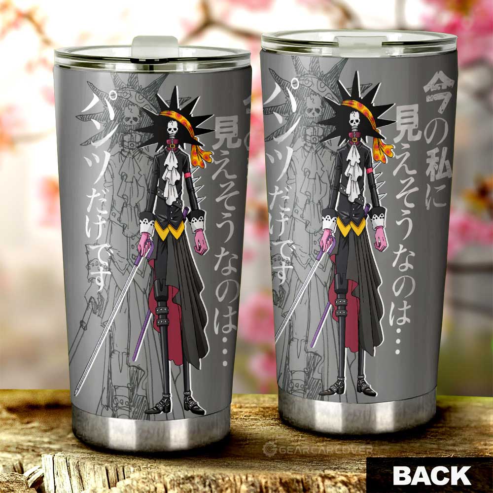 Brook Film Red Tumbler Cup Custom One Piece Anime Car Interior Accessories - Gearcarcover - 3