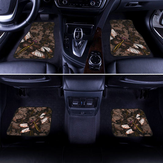 Brown Dragonfly Car Floor Mats Custom Car Accessories - Gearcarcover - 2
