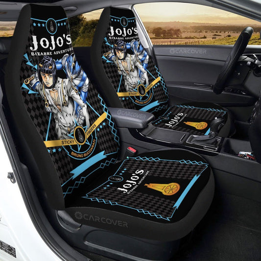 Bruno Bucciarati Car Seat Covers Custom Anime JoJo's Bizarre Adventure Car Interior Accessories - Gearcarcover - 1