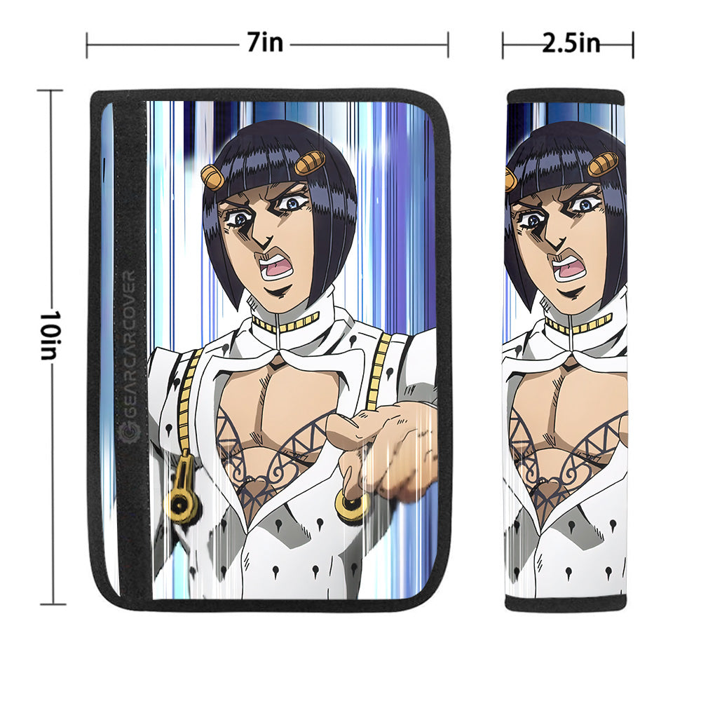 Bruno Bucciarati Seat Belt Covers Custom JoJo's Bizarre Adventure Anime Car Accessories - Gearcarcover - 1