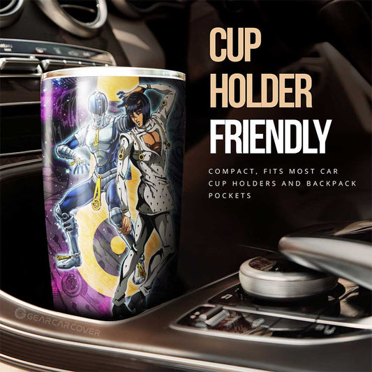 Bruno Bucciarati Tumbler Cup Custom Galaxy Manga JJBA Anime - Gearcarcover - 2