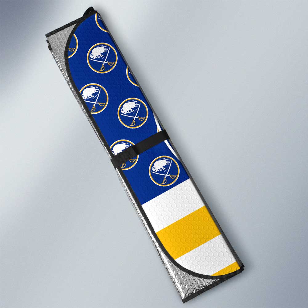 Buffalo Sabres Car Sunshade Custom US Flag Style - Gearcarcover - 3