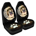 Bulldog Car Seat Covers I Love You To The Moon and Back Cute Car Accessories For Bulldog Owners - Gearcarcover - 3
