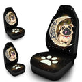 Bulldog Car Seat Covers I Love You To The Moon and Back Cute Car Accessories For Bulldog Owners - Gearcarcover - 4