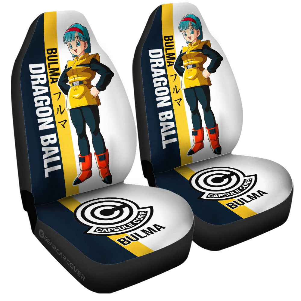 Bulma Car Seat Covers Custom Dragon Ball Car Accessories For Anime Fans - Gearcarcover - 3