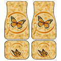 Butterfly Car Floor Mats Custom Apprendix Cancer Car Accessories Meaningful Gift Idea - Gearcarcover - 1