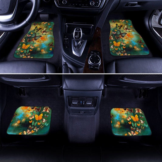 Butterfly Car Floor Mats Custom Butterflies Car Accessories - Gearcarcover - 2
