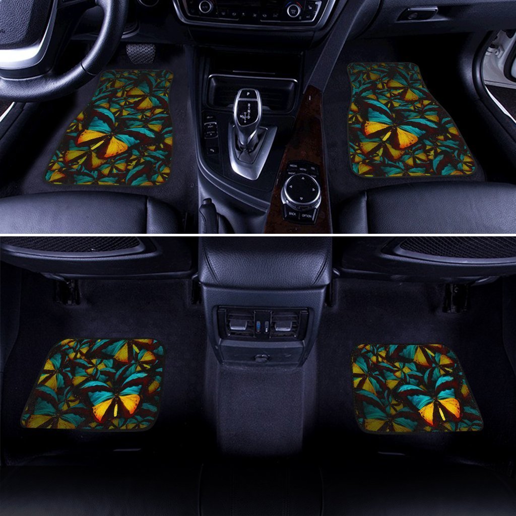 Butterfly Car Floor Mats Custom Morpho Butterfly Car Accessories - Gearcarcover - 2