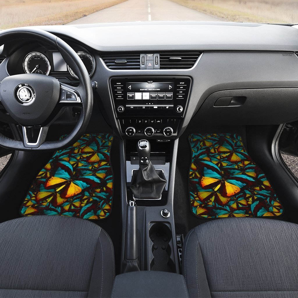 Butterfly Car Floor Mats Custom Morpho Butterfly Car Accessories - Gearcarcover - 3