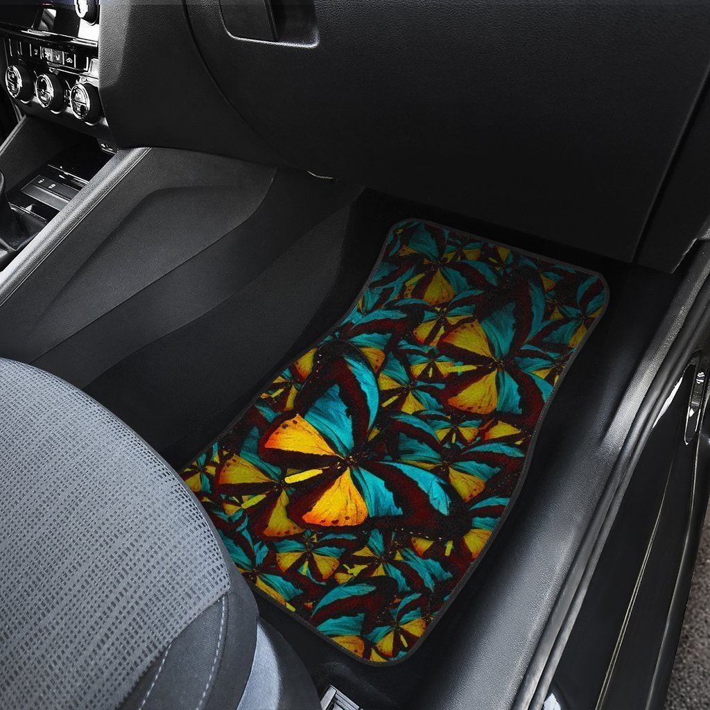 Butterfly Car Floor Mats Custom Morpho Butterfly Car Accessories - Gearcarcover - 4