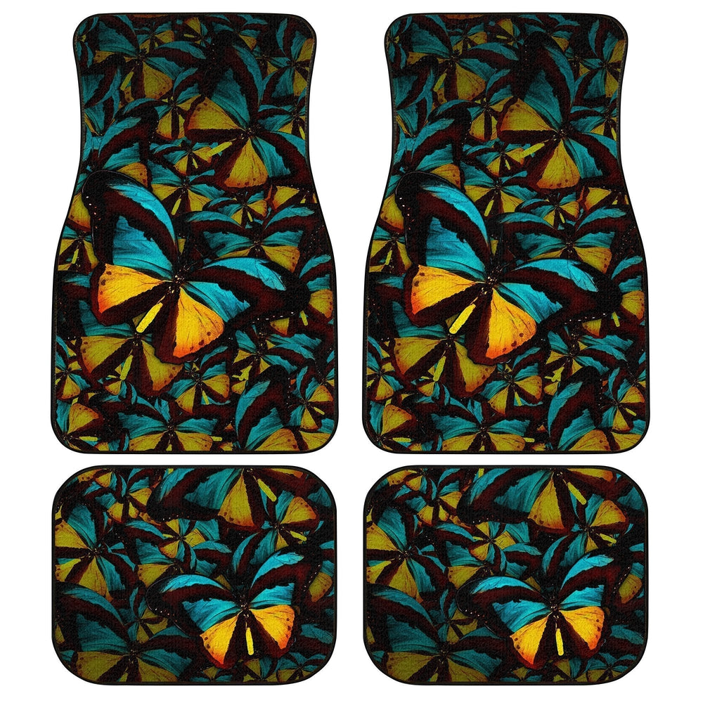 Butterfly Car Floor Mats Custom Morpho Butterfly Car Accessories - Gearcarcover - 1