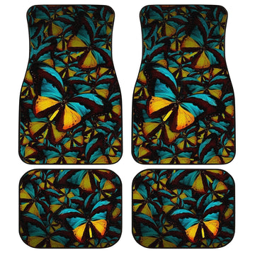 Butterfly Car Floor Mats Custom Morpho Butterfly Car Accessories - Gearcarcover - 1