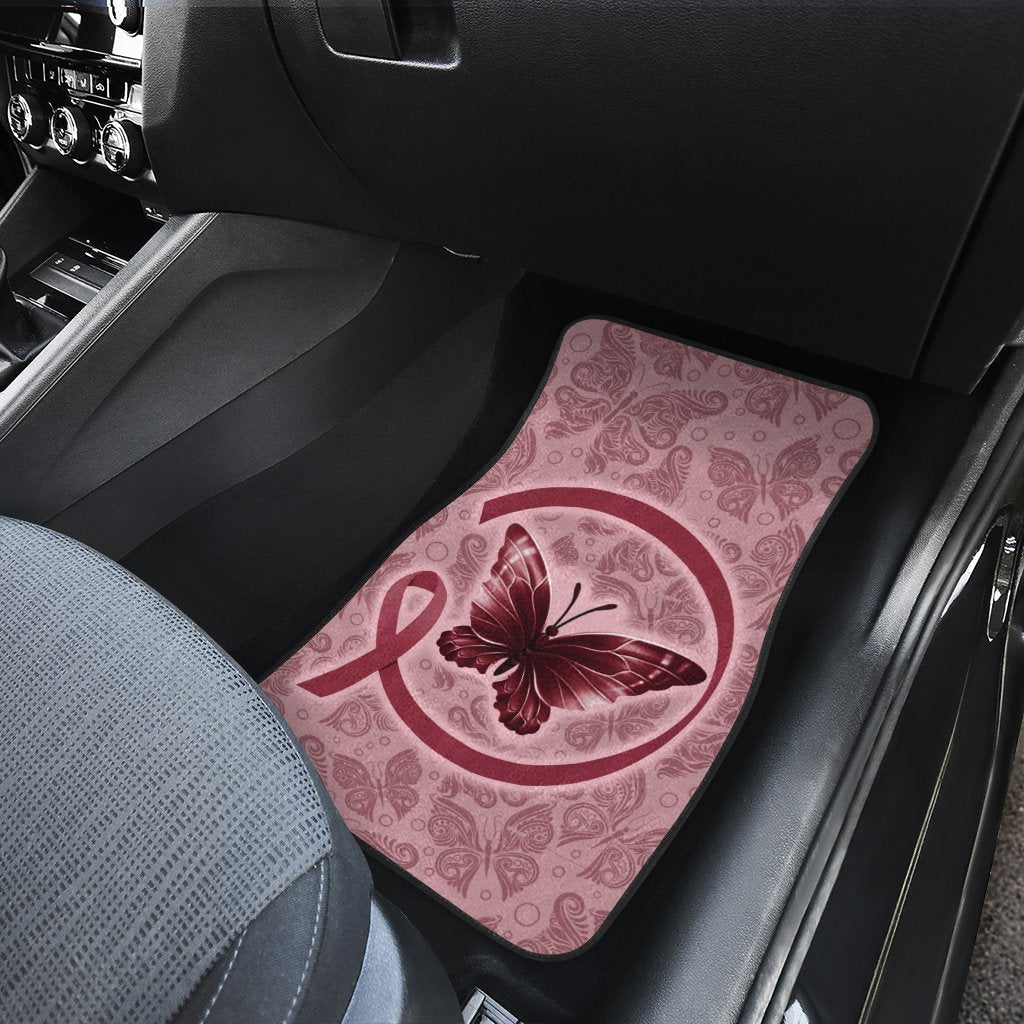 Butterfly Car Floor Mats Custom Multiple Cancer Car Accessories - Gearcarcover - 4