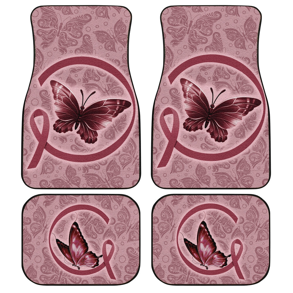 Butterfly Car Floor Mats Custom Multiple Cancer Car Accessories - Gearcarcover - 1