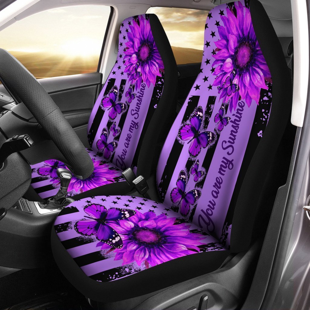  Begonydeer Purple Leather Seat Cover Luxury Universal