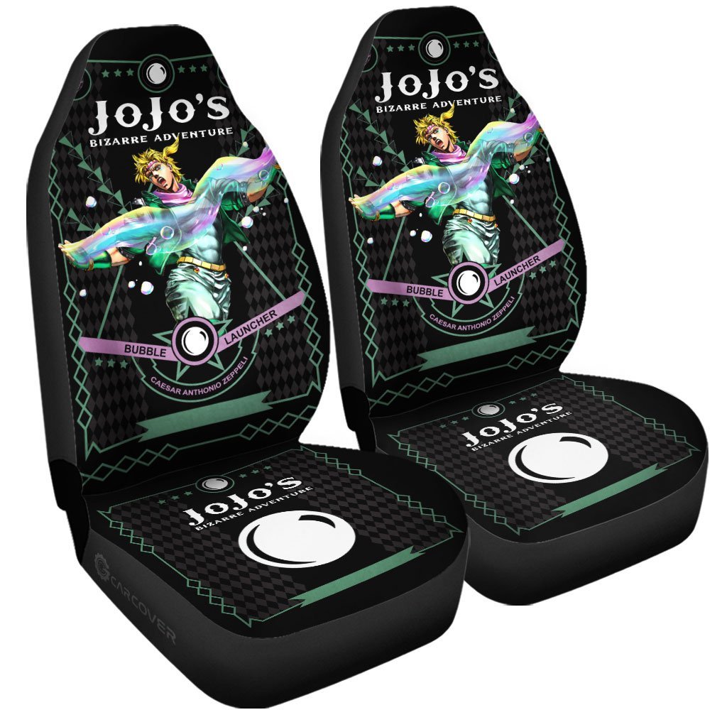 Caesar Anthonio Zeppeli Car Seat Covers Custom Anime JoJo's Bizarre Car Accessories - Gearcarcover - 3
