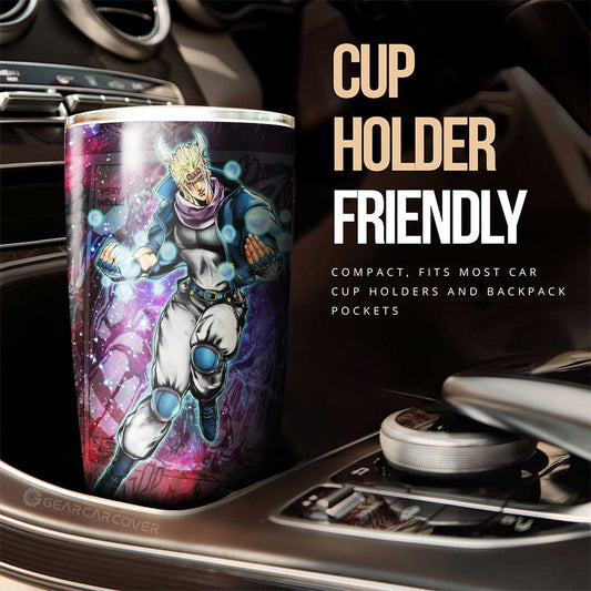 Caesar Anthonio Zeppeli Tumbler Cup Custom Galaxy Manga JJBA Anime - Gearcarcover - 2