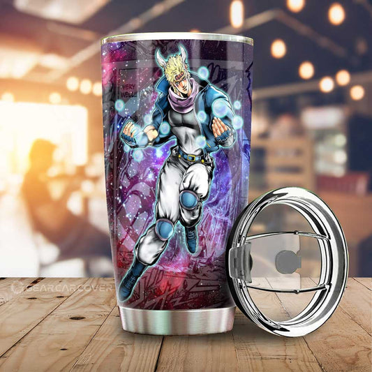 Caesar Anthonio Zeppeli Tumbler Cup Custom Galaxy Manga JJBA Anime - Gearcarcover - 1