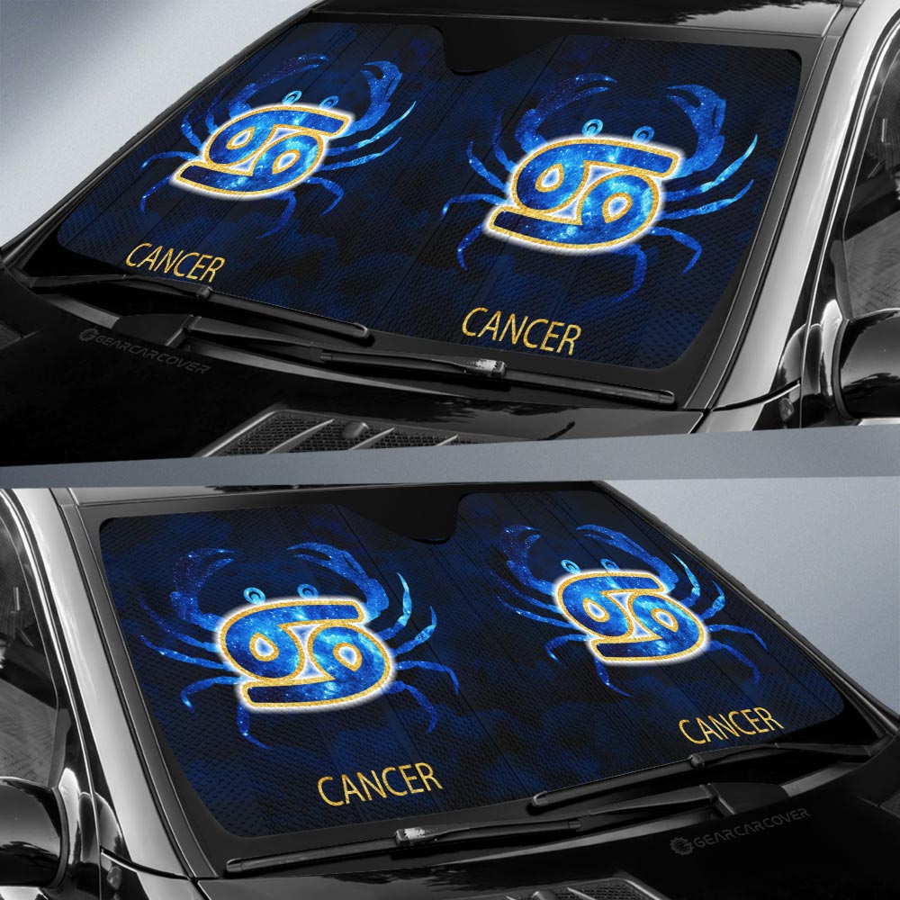Cancer Car Sunshade Custom Zodiac Car Interior Accessories - Gearcarcover - 3