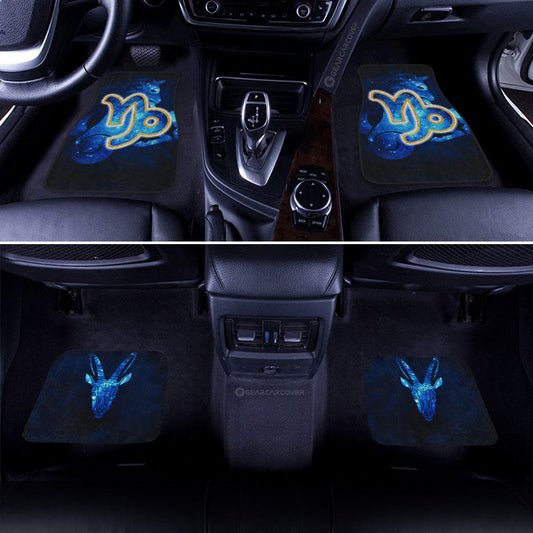 Capricorn Car Floor Mats Custom Name Zodiac Car Accessories - Gearcarcover - 2