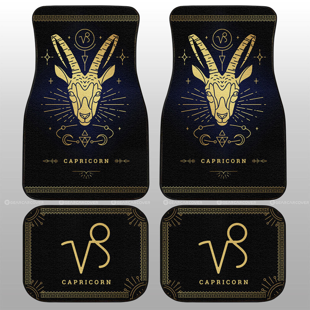Capricorn Car Floor Mats Custom Zodiac Car Accessories - Gearcarcover - 1