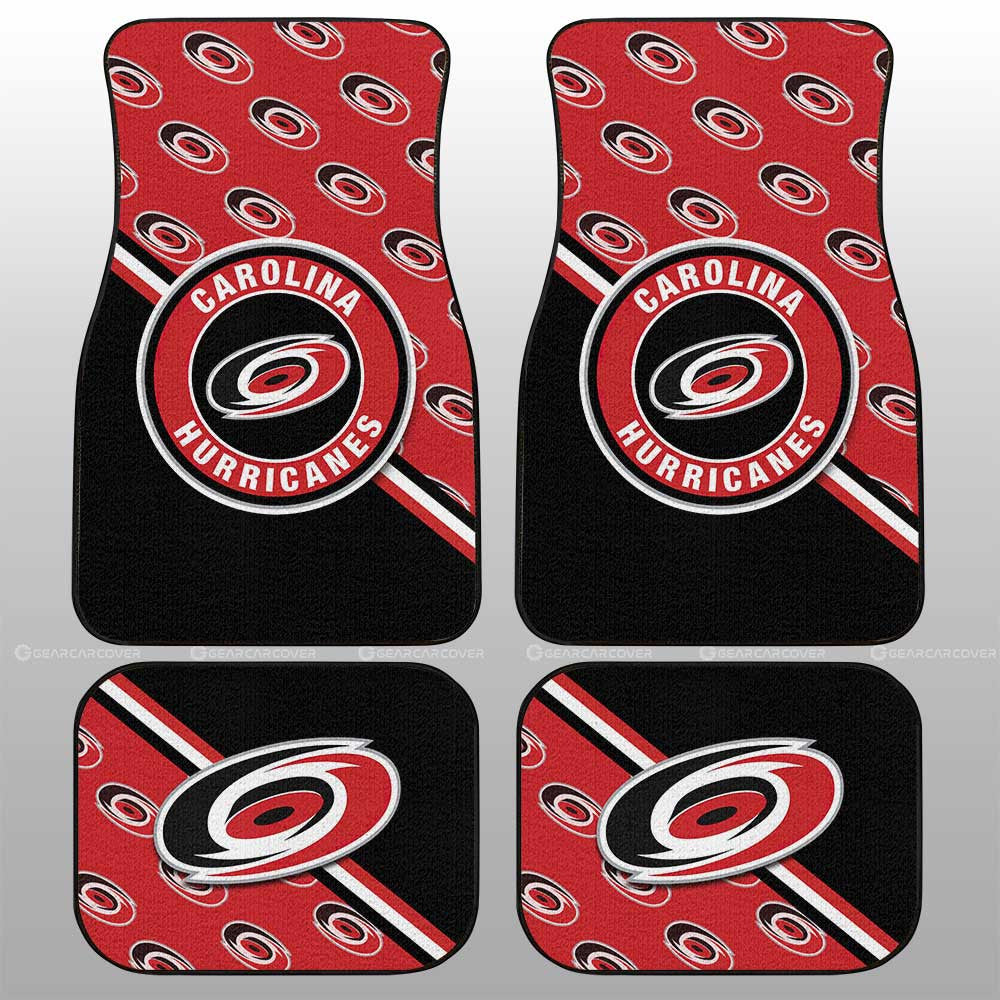 Carolina Hurricanes Car Floor Mats Custom Car Accessories For Fans - Gearcarcover - 1