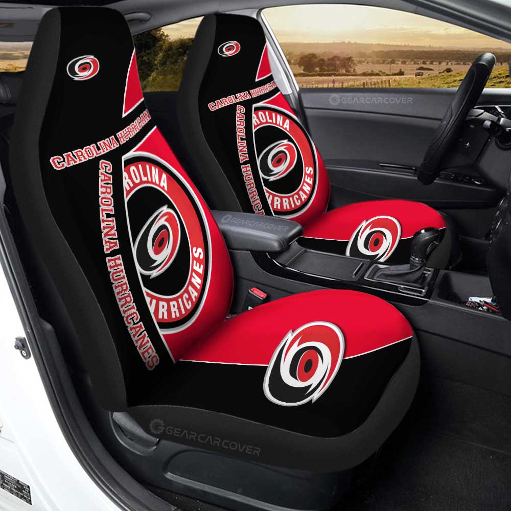 Carolina Hurricanes Car Seat Covers Custom Car Accessories For Fans - Gearcarcover - 1