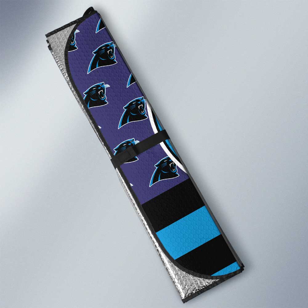 Carolina Panthers Car Sunshade Custom US Flag Style - Gearcarcover - 3
