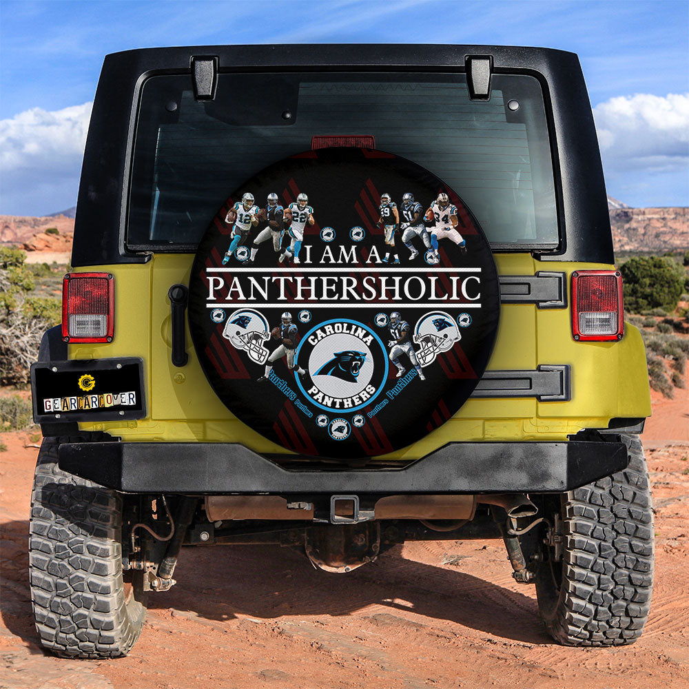 Carolina Panthers Spare Tire Covers Custom For Holic Fans - Gearcarcover - 2