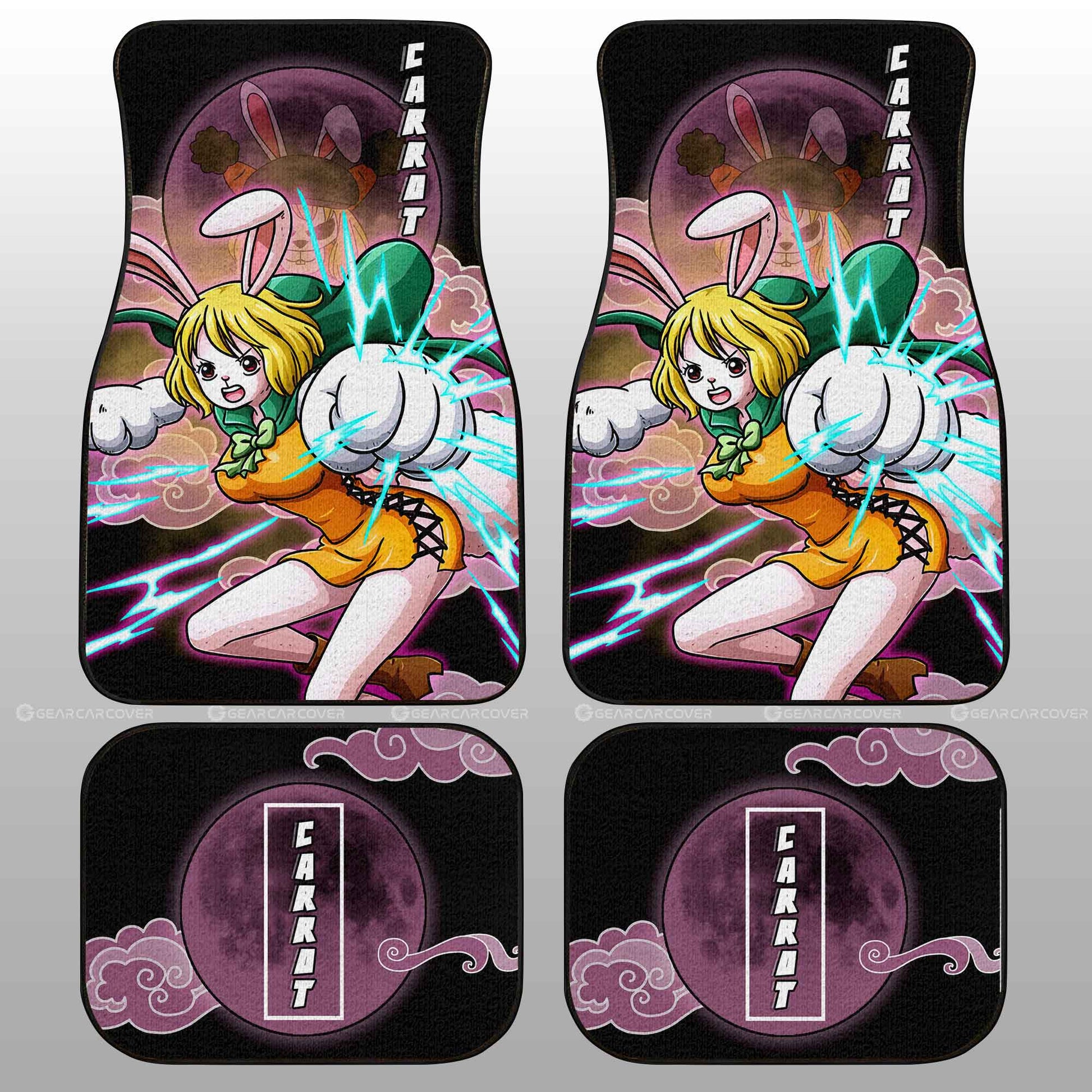 Carrot Car Floor Mats Custom One Piece Anime Car Accessories For Anime Fans - Gearcarcover - 2