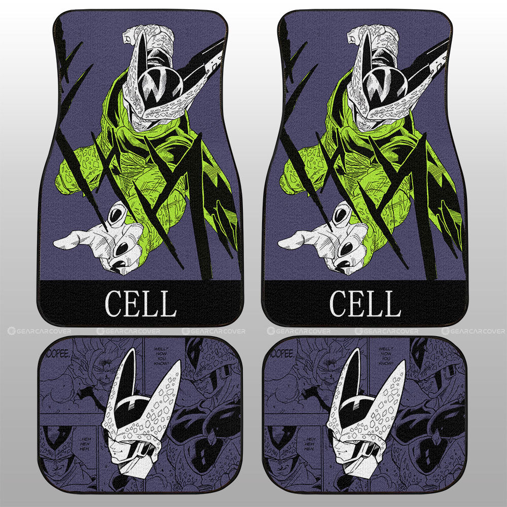 Cell Car Floor Mats Custom Dragon Ball Anime Manga Color Style - Gearcarcover - 2