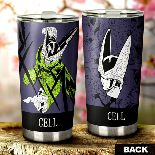 Cell Tumbler Cup Custom Dragon Ball Anime Manga Color Style - Gearcarcover - 1