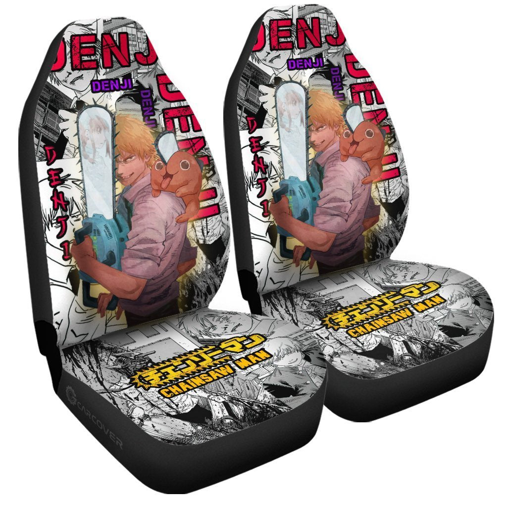 Chainsaw Man Denji Car Seat Covers Custom Anime Car Accessories - Gearcarcover - 3