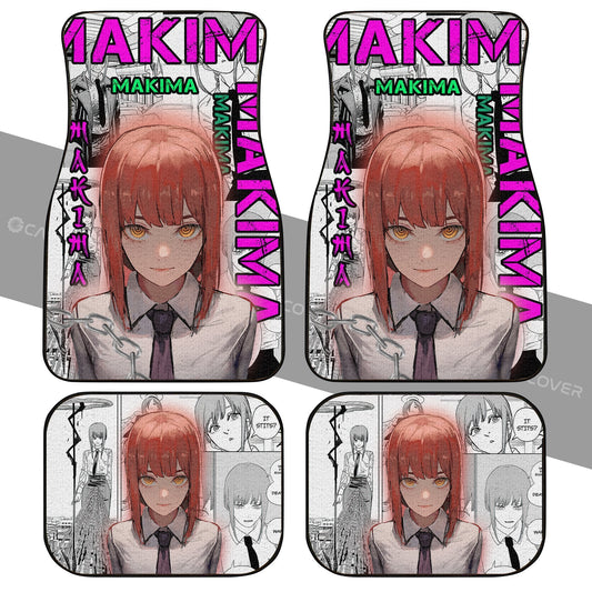 Chainsaw Man Makima Car Floor Mats Custom Anime Car Interior Accessories - Gearcarcover - 2